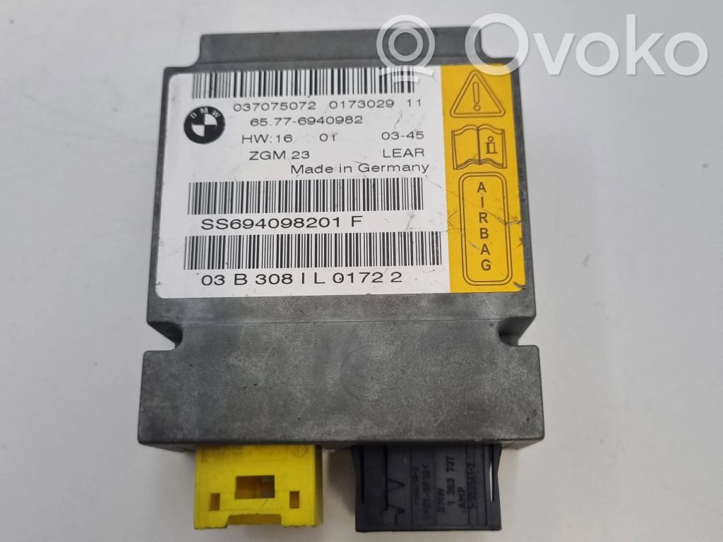 BMW 7 E65 E66 Unidad de control/módulo del Airbag 