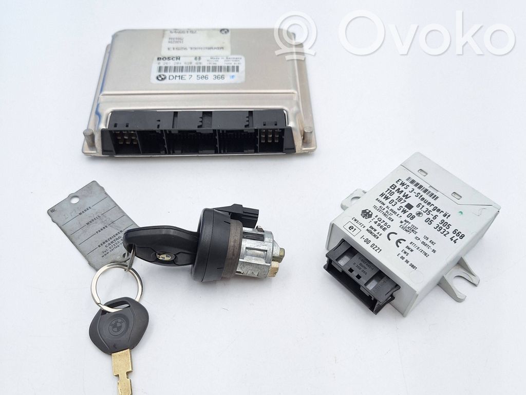 Engine ECU kit and lock set   7506366,ME72,EWS3,0261204620,12147506366,26RT5304,99S909