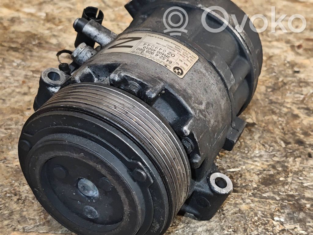 Ilmastointilaitteen kompressorin pumppu (A/C)   6908660,64526908660