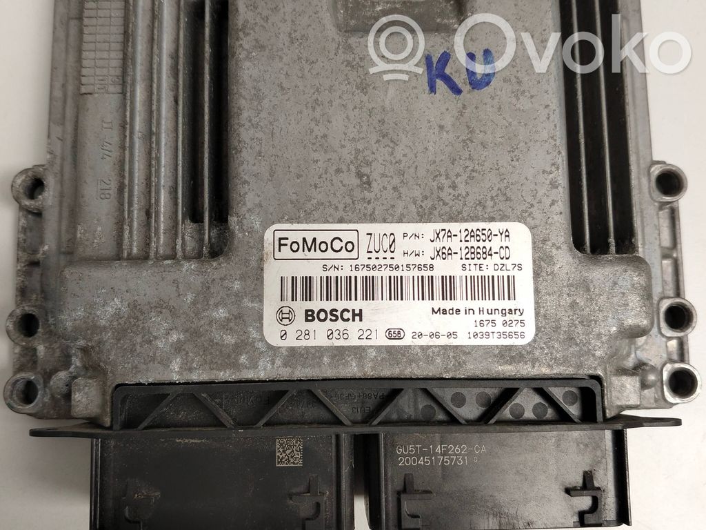 Engine control unit/module   JX7A12A650YA,JX6A12B684CD,0281036221