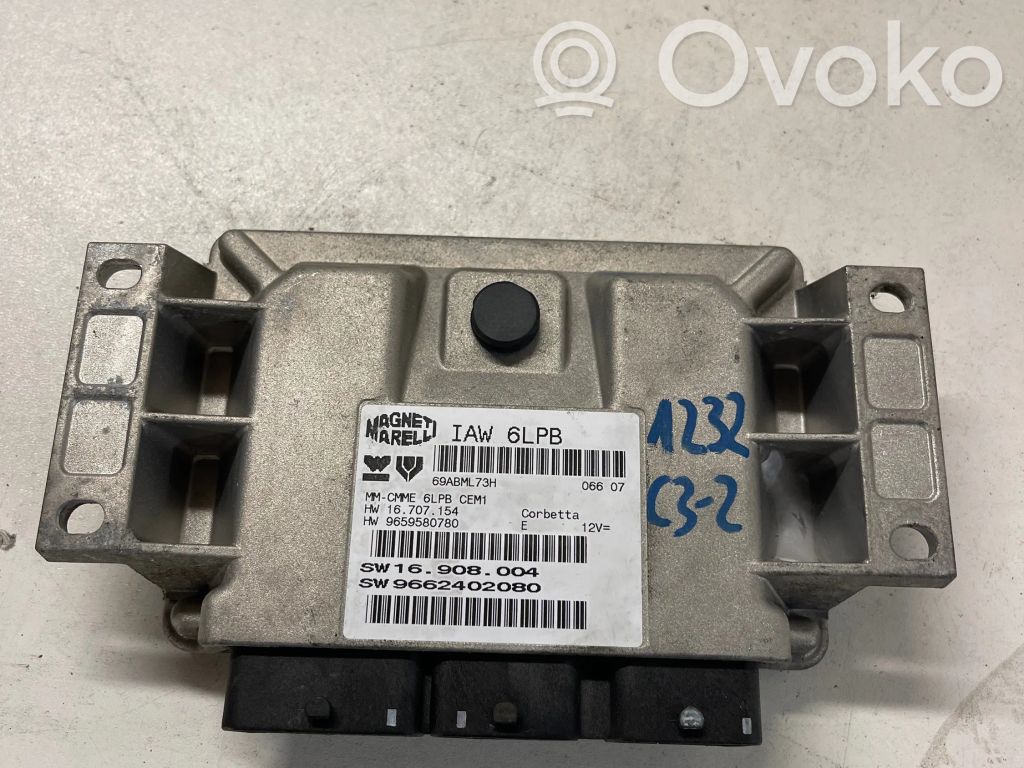 Engine control unit/module   9662402080,9659580780,16707154,16908004