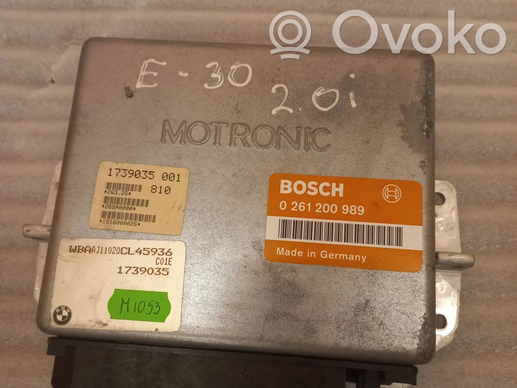 BMW 3 E30 Engine control unit/module 