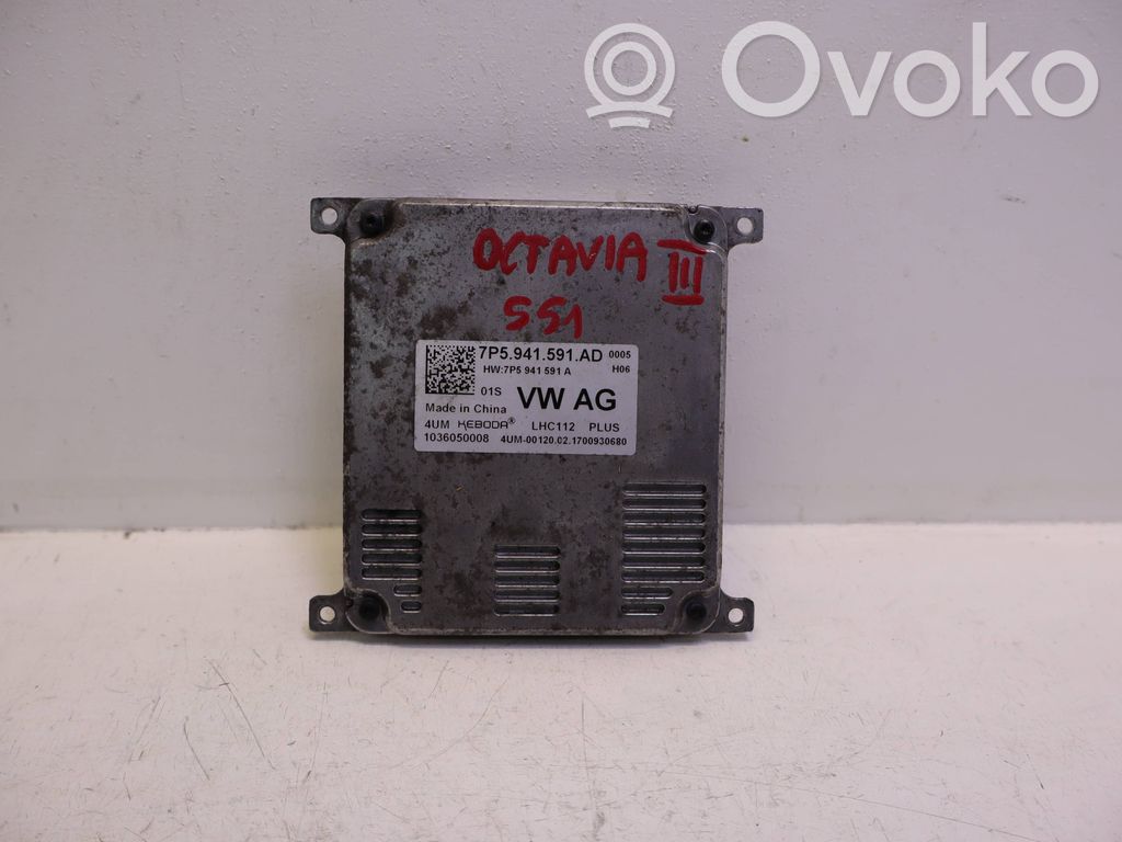 Skoda Octavia Mk3 (5E) Module de ballast de phare Xenon 