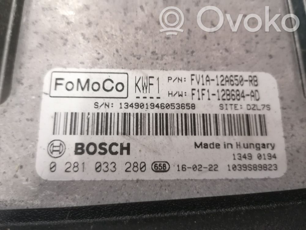 Engine control unit/module ECU   1873891,27402245,31109,VDMS18