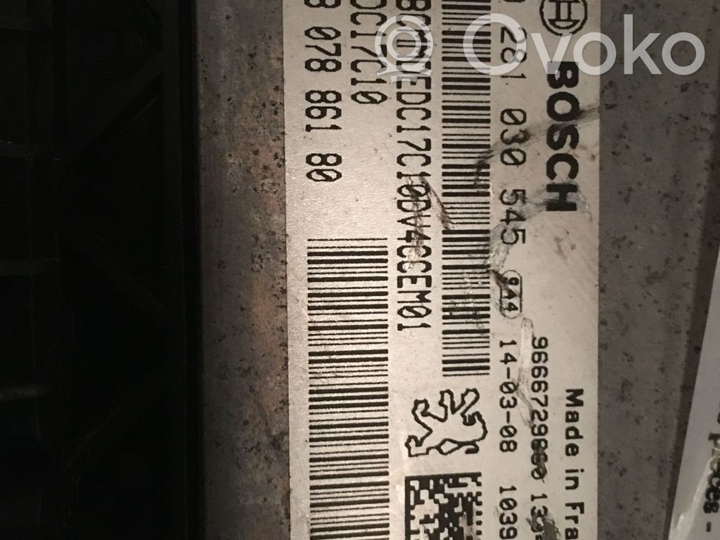 Citroen C3 Блок управления двигателем ECU 