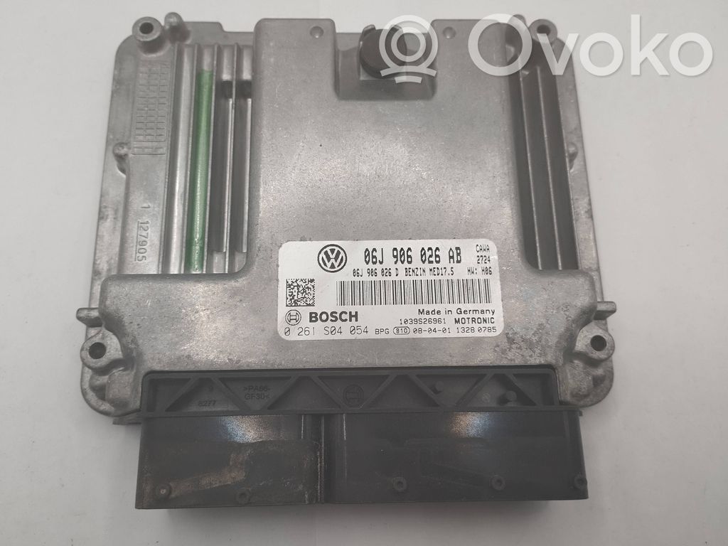 Engine control unit/module   06J906026AB,06J906026D,0261S04054