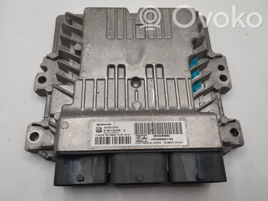 Engine control unit/module   S180123008A,9800268980,9666681180