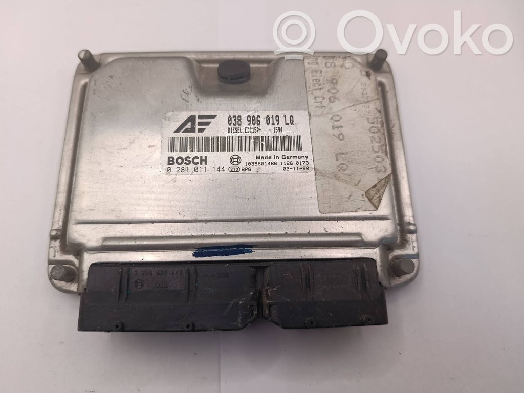 Calculateur moteur ECU   038906019LQ,0281011144,1039S01466