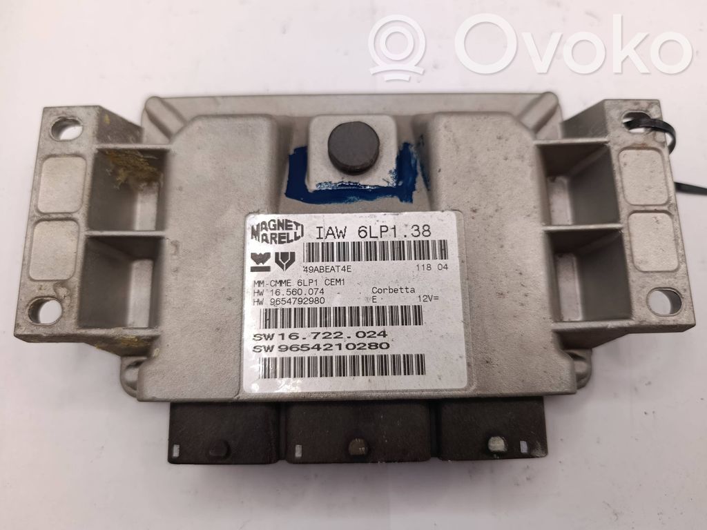 Sterownik / Moduł ECU   9654792980,9654210280,16722024