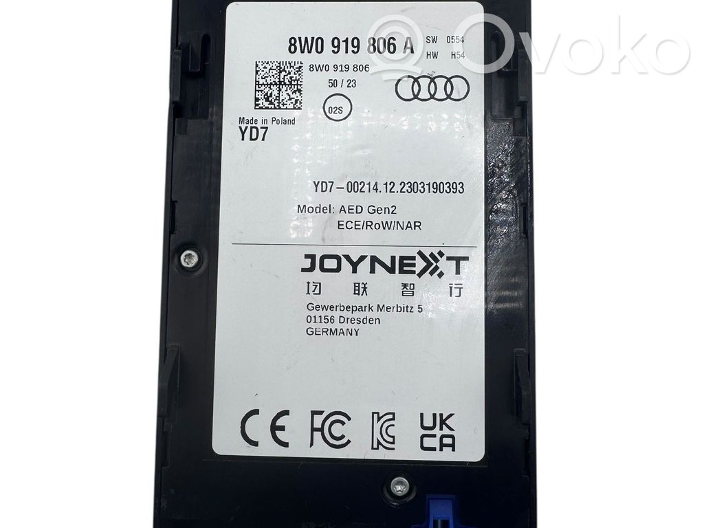 Audi A4 S4 B9 8W Autres unités de commande / modules 