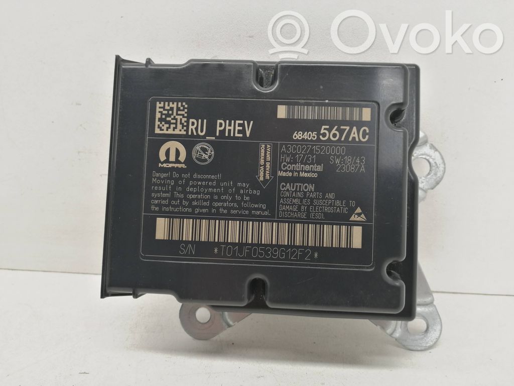 Unidad de control/módulo del Airbag   68405567AC,A3C0271520000,T01JF0539G12F2