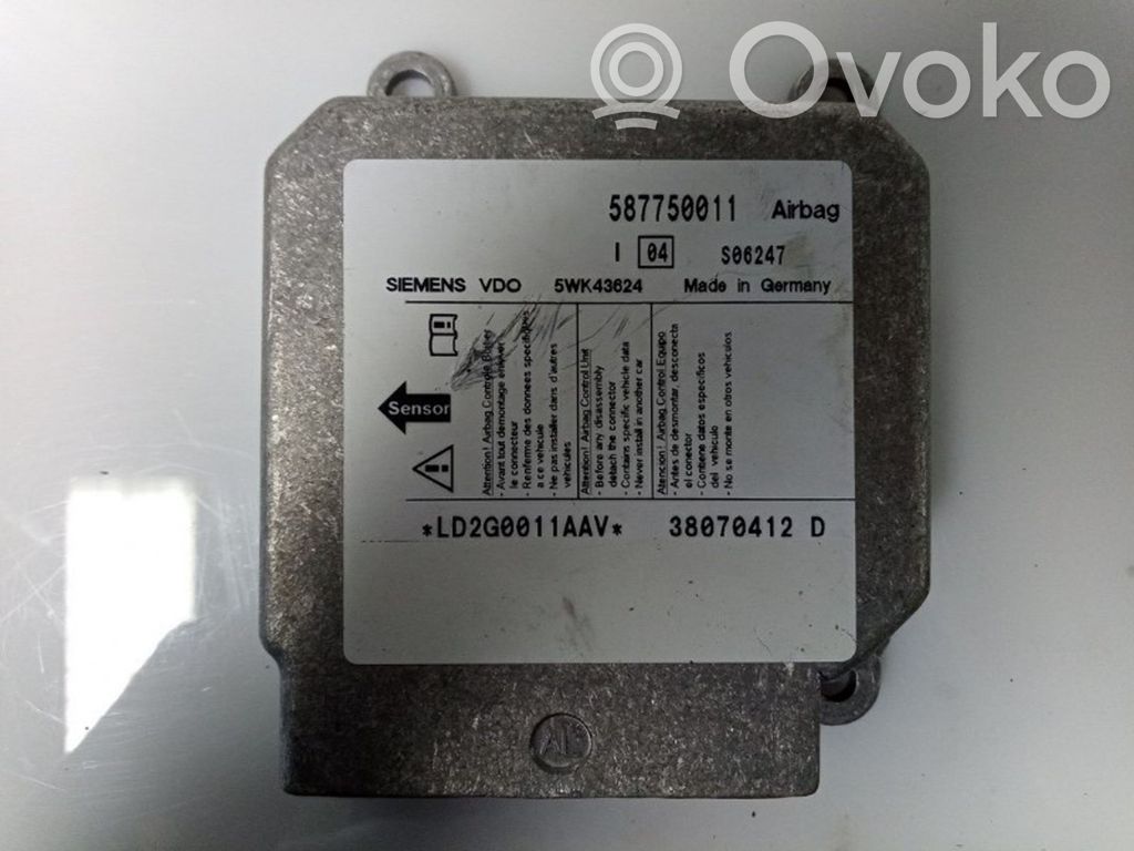 LDV Maxus Airbag control unit/module 
