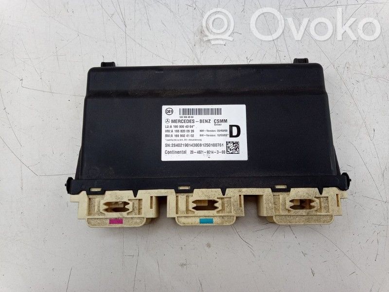 Mercedes-Benz ML W166 Module de commande de siège 