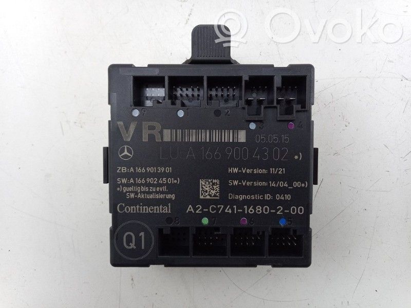 Mercedes-Benz B W246 W242 Centralina/modulo chiusura centralizzata portiere