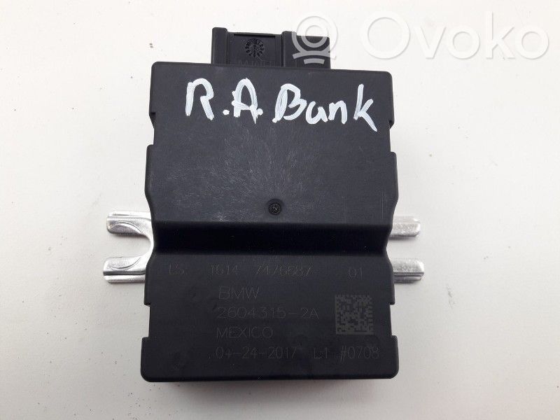 BMW 3 F30 F35 F31 Unitate/modul comandă pompă injecție combustibil 