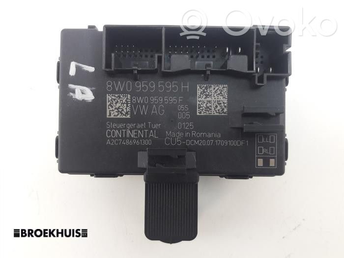 Audi A4 S4 B9 8W Centralina/modulo chiusura centralizzata portiere