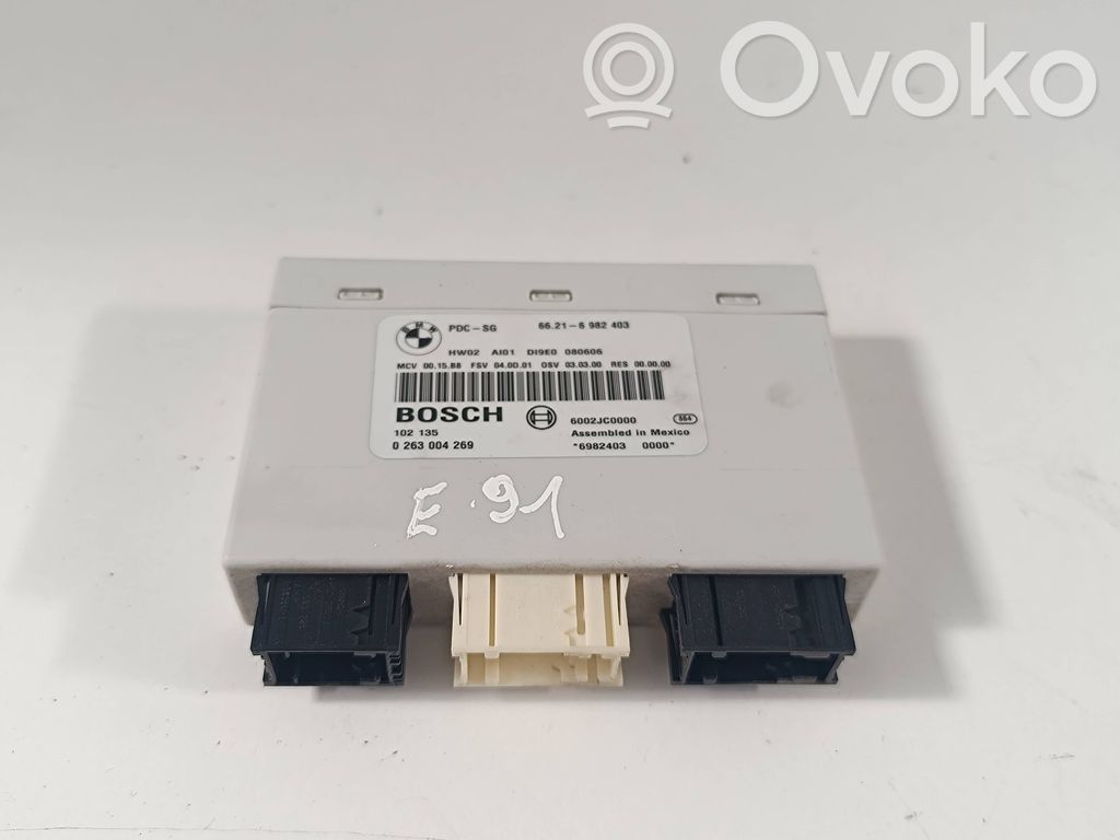 BMW 3 E90 E91 Pysäköintitutkan (PCD) ohjainlaite/moduuli 