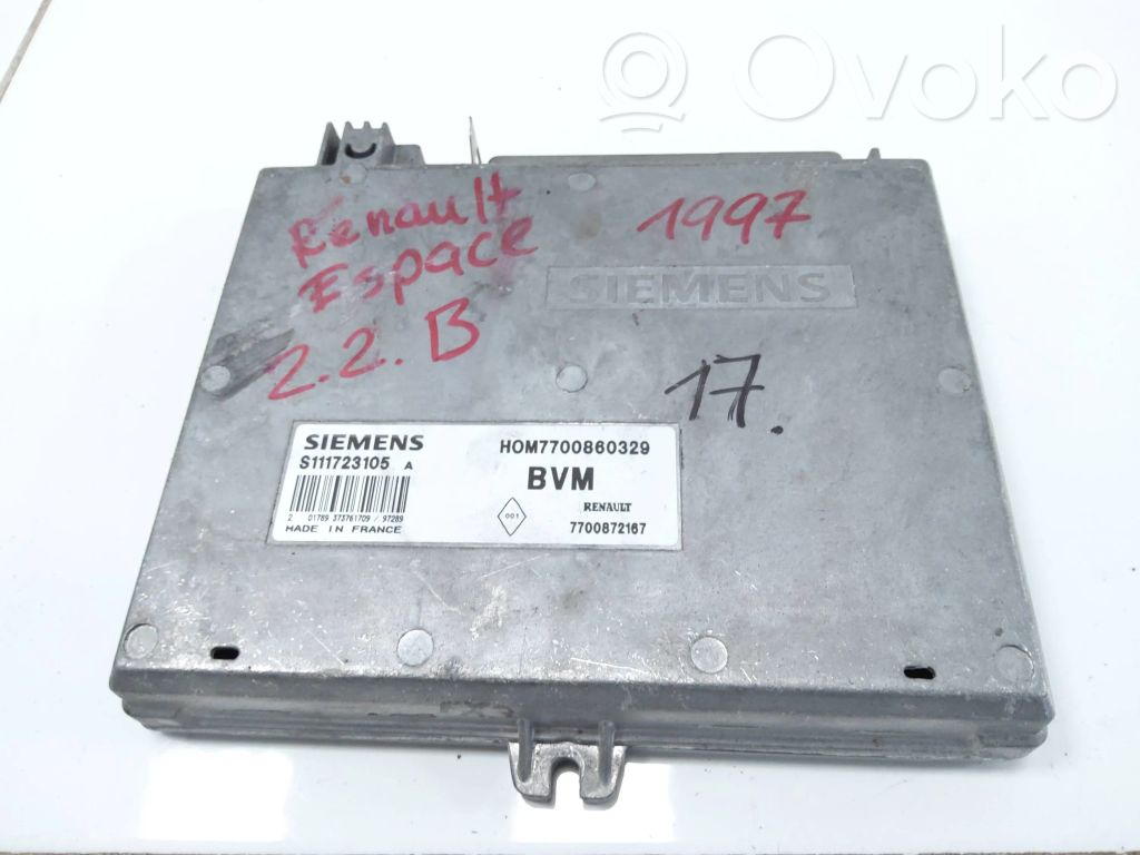 Engine control unit/module   7700860329,S111723105A,7700872167