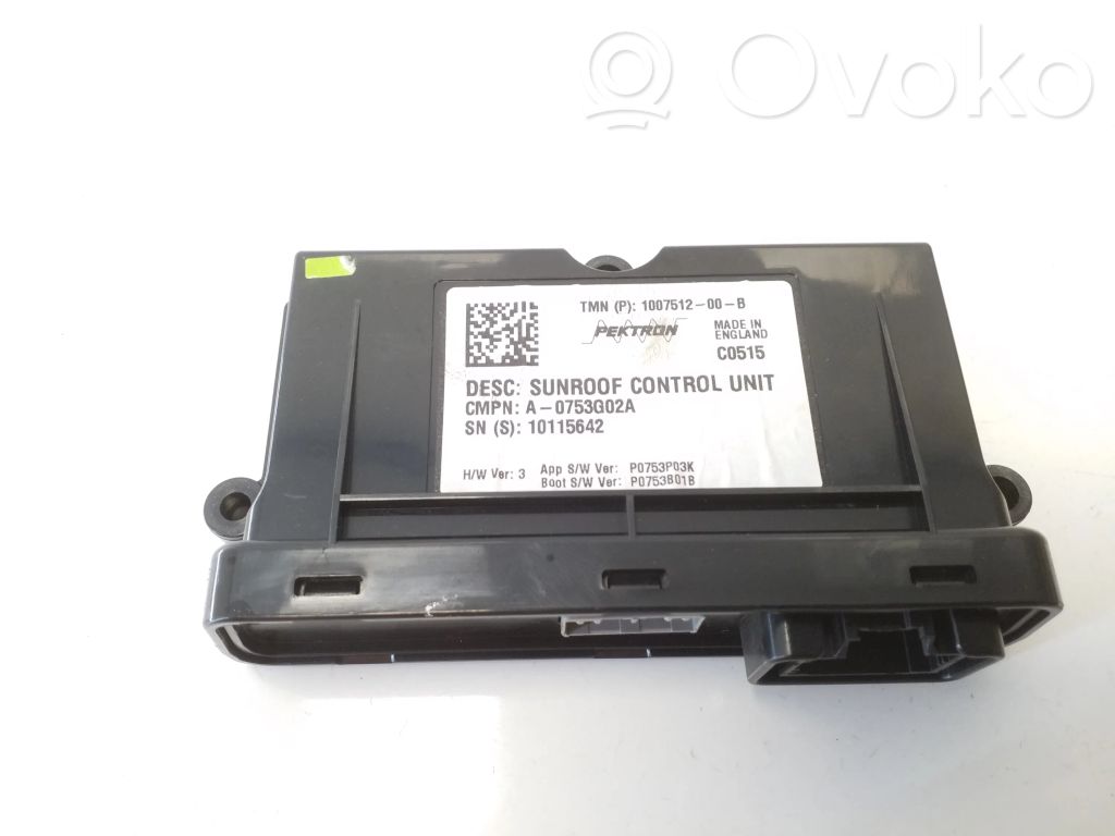 Tesla Model S Sunroof control unit/module 