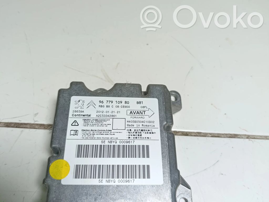 Airbag control unit/module   9677910980,A2C53342861