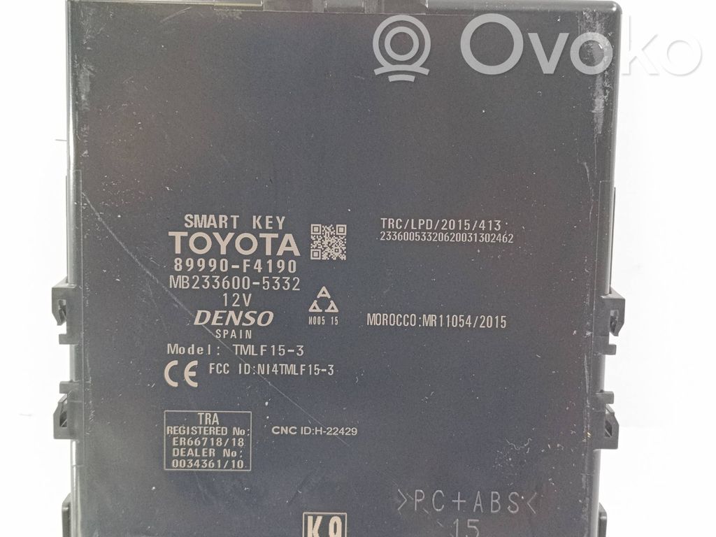 Toyota C-HR I Centralina/modulo keyless go 