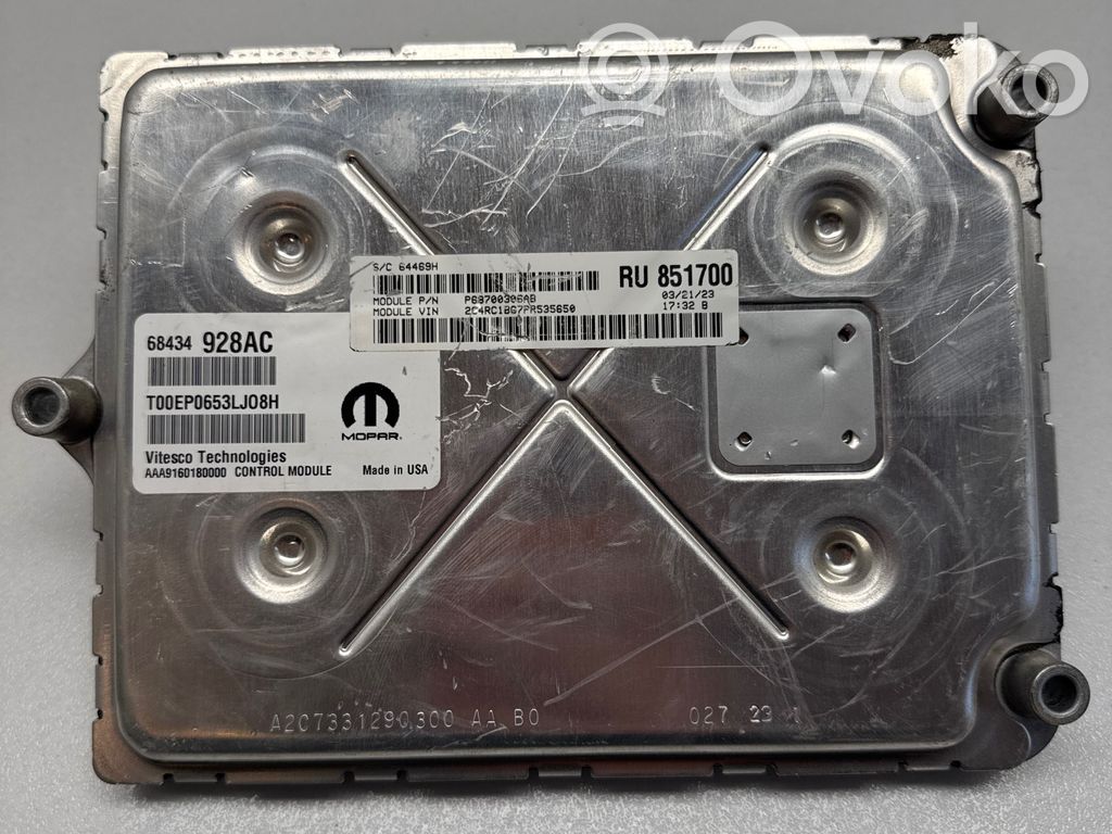 Unidad de control/módulo del motor   P68700306AB,68434928AC,R851700