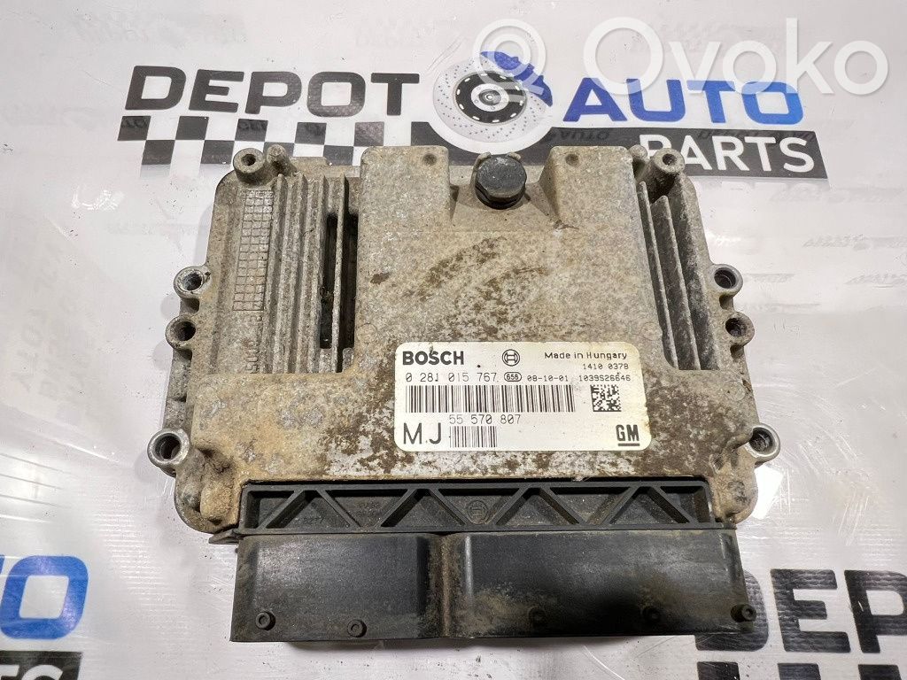 Engine control unit/module ECU   0281015767,55570807,Z19DT
