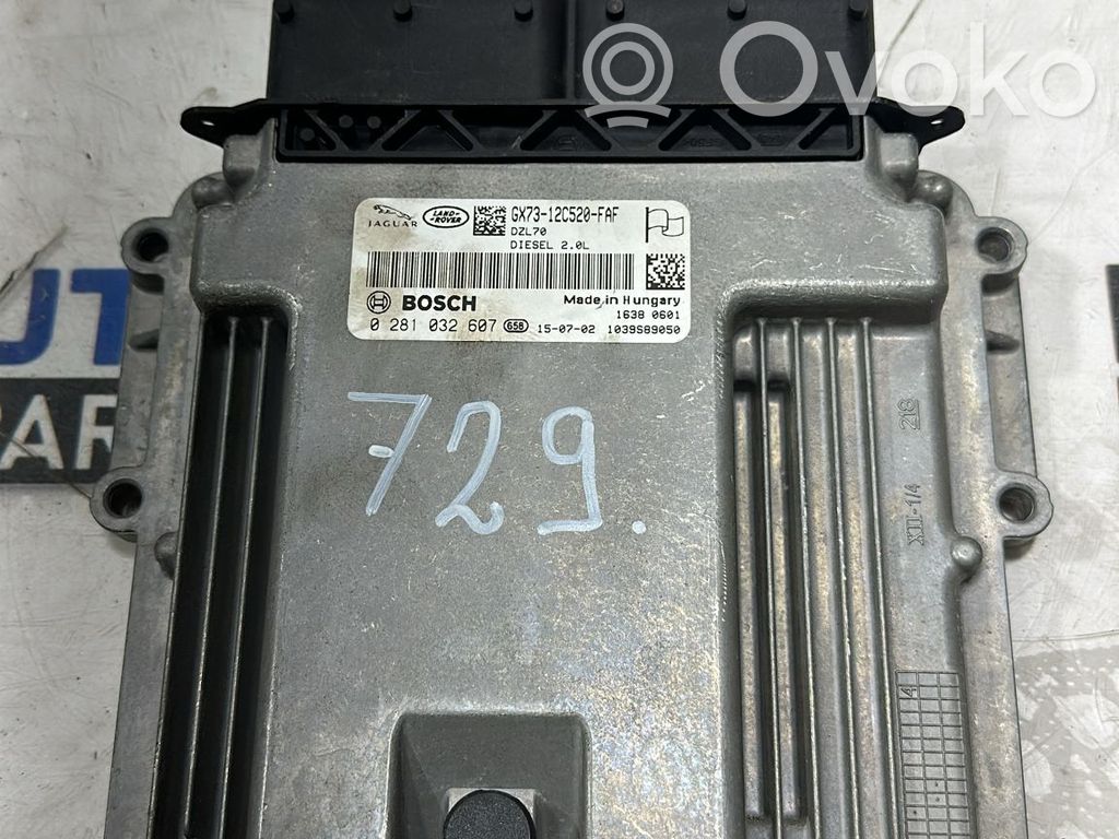 Engine control unit/module ECU   GX7312C520FAF,0281032607,204DT