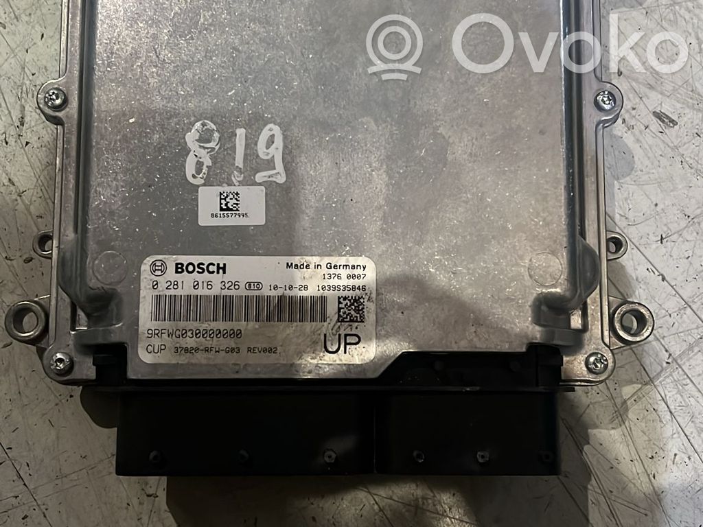 Engine control unit/module ECU   0281016326,N22B4
