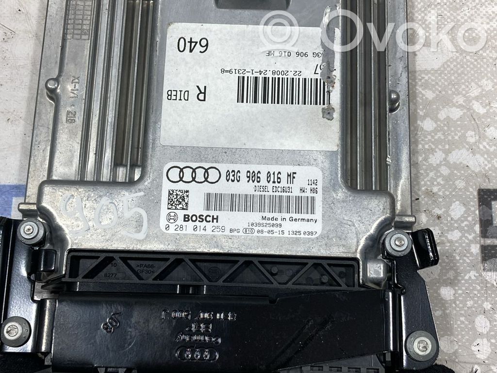 Engine control unit/module ECU   0281014259,03G906016MF,BRE
