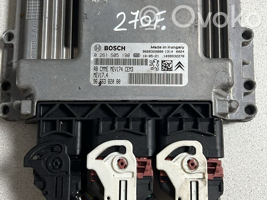 Engine control unit/module ECU   9666382080,8FP