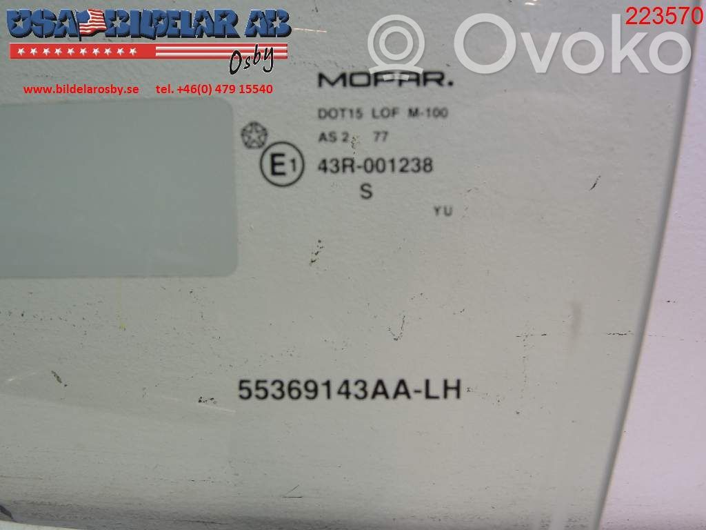 Front door window glass four-door   27700356L
