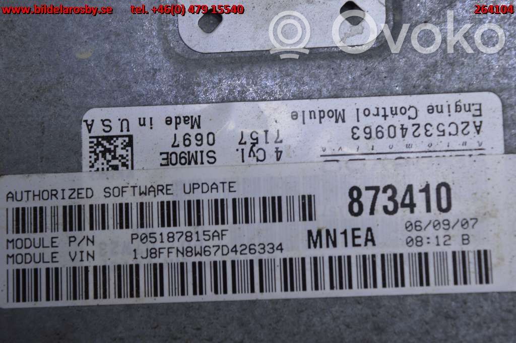 Jeep Patriot Įpurškimo valdymo blokas 
