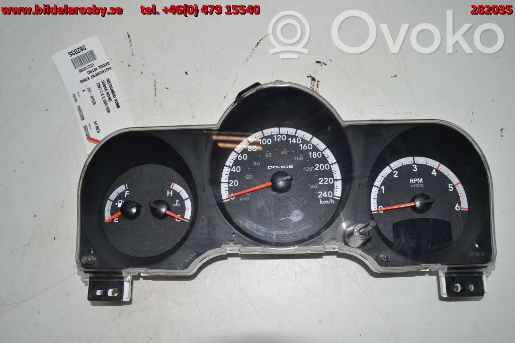 Dodge Nitro Spidometrs (instrumentu panelī) 