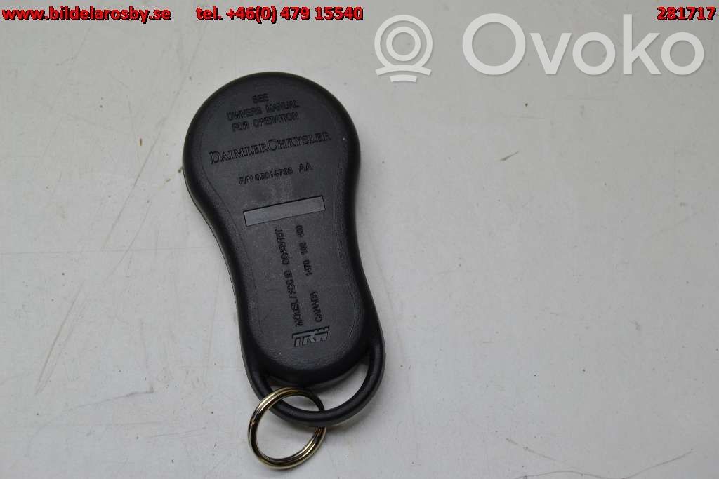 Tarjeta/llave de arranque   56021903AB,5014736AA
