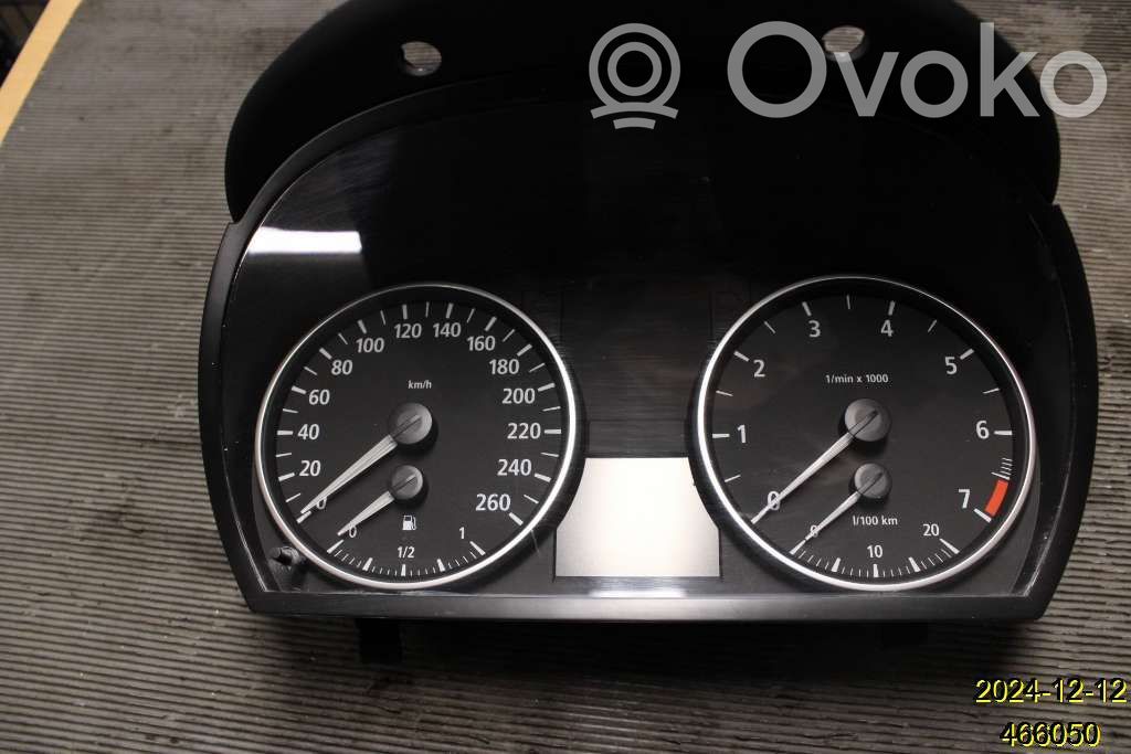 BMW 3 E90 E91 Spidometrs (instrumentu panelī) 