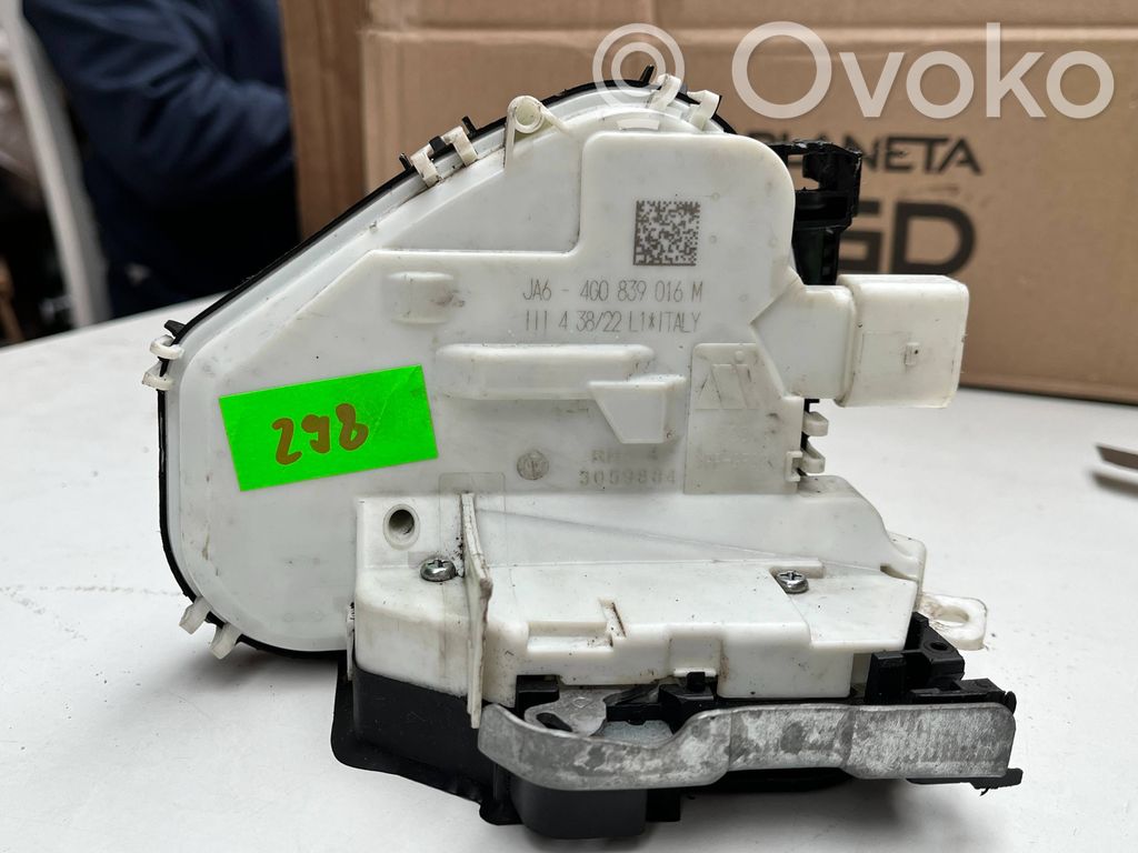 Audi A6 S6 C8 4K Verrou / loquet de vitre coulissante arrière 