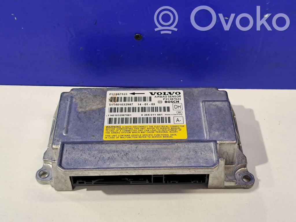 Volvo S60 Airbag control unit/module 