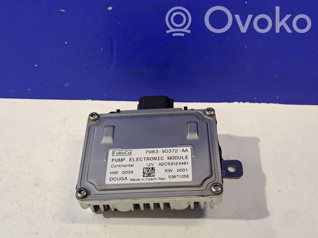 Unité de commande / module de pompe à carburant   7W839D372AA,A2C53124461