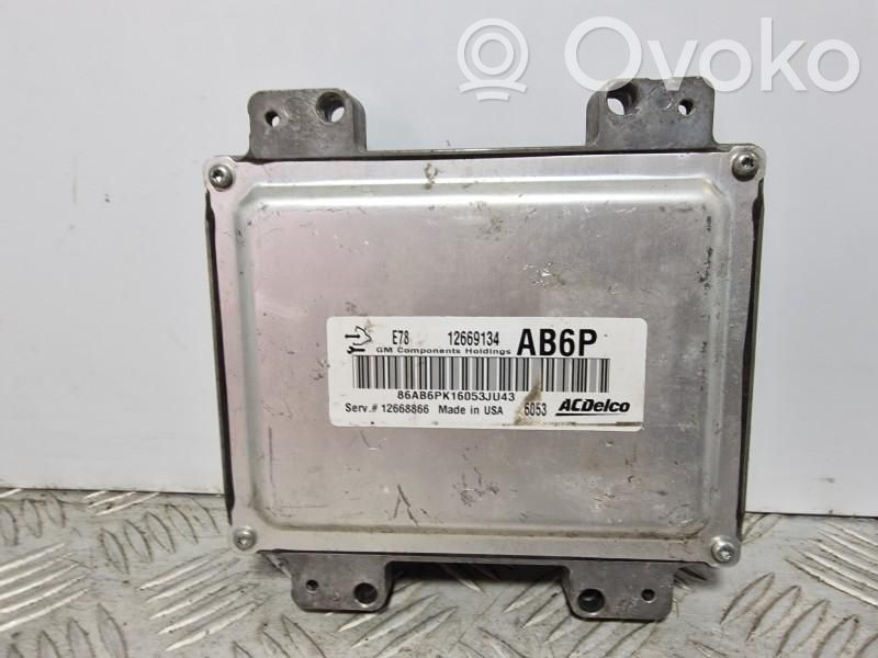Engine control unit/module ECU   12669134AB6P,12669134AB6P
