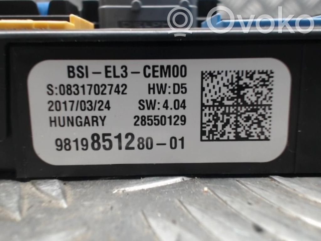 Citroen C3 Engine ECU kit and lock set 