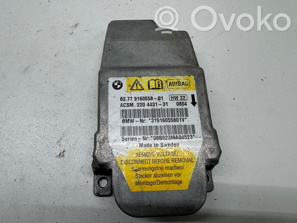 Module de contrôle airbag   9160558,220443131,31916055801V