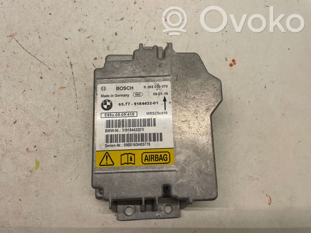 Module de contrôle airbag   9184432,0285010070,31918443201I,MRSZ5CG16