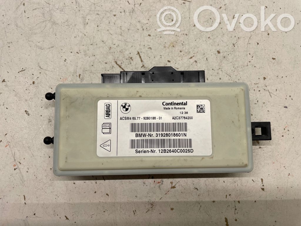 Sterownik / Moduł Airbag   9280186,A2C37764200,12B2640C0025D