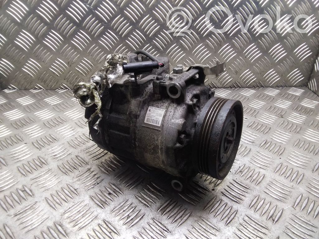 BMW 7 E65 E66 Ilmastointilaitteen kompressorin pumppu (A/C) 