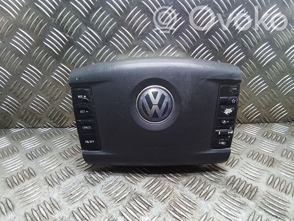 Volkswagen Touareg I Poduszka powietrzna Airbag kierownicy 