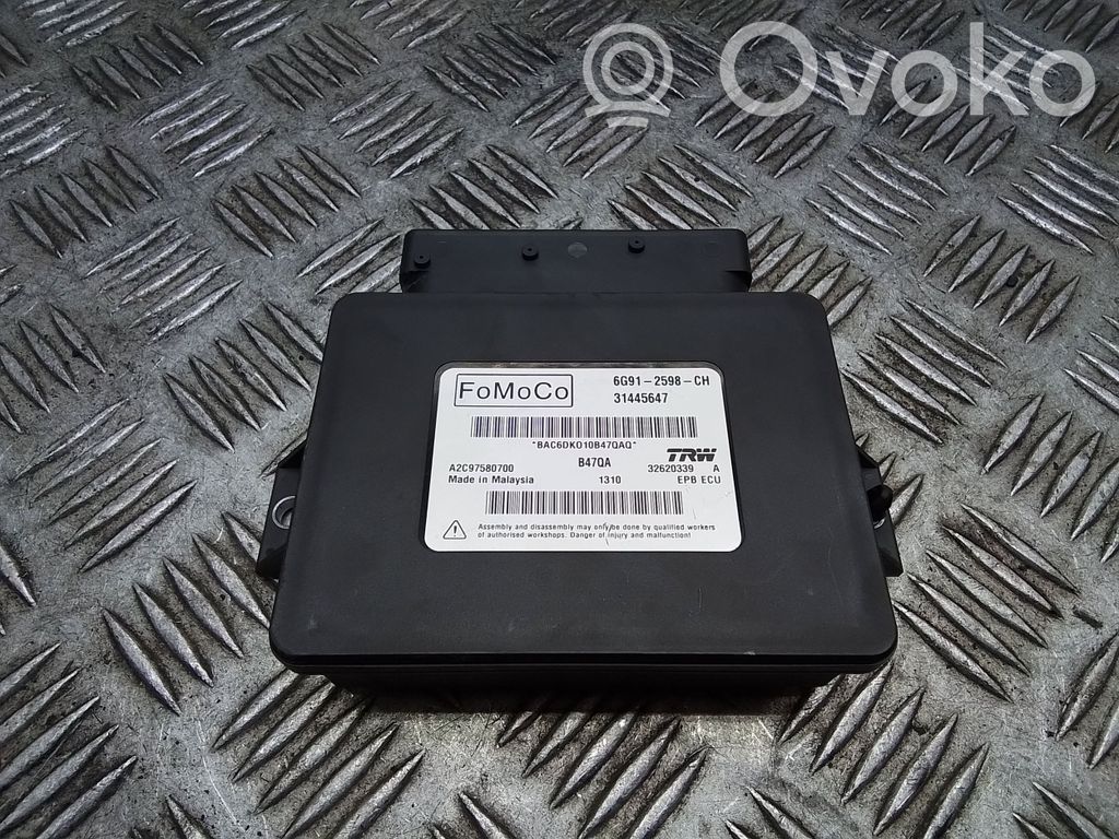 Hand brake control module   31445647,6G912598CH,A2C97580700