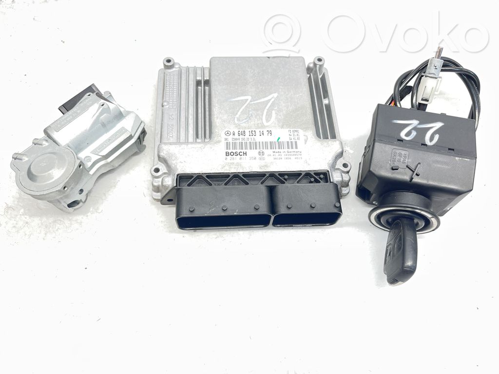 Mercedes-Benz E W211 Engine ECU kit and lock set 