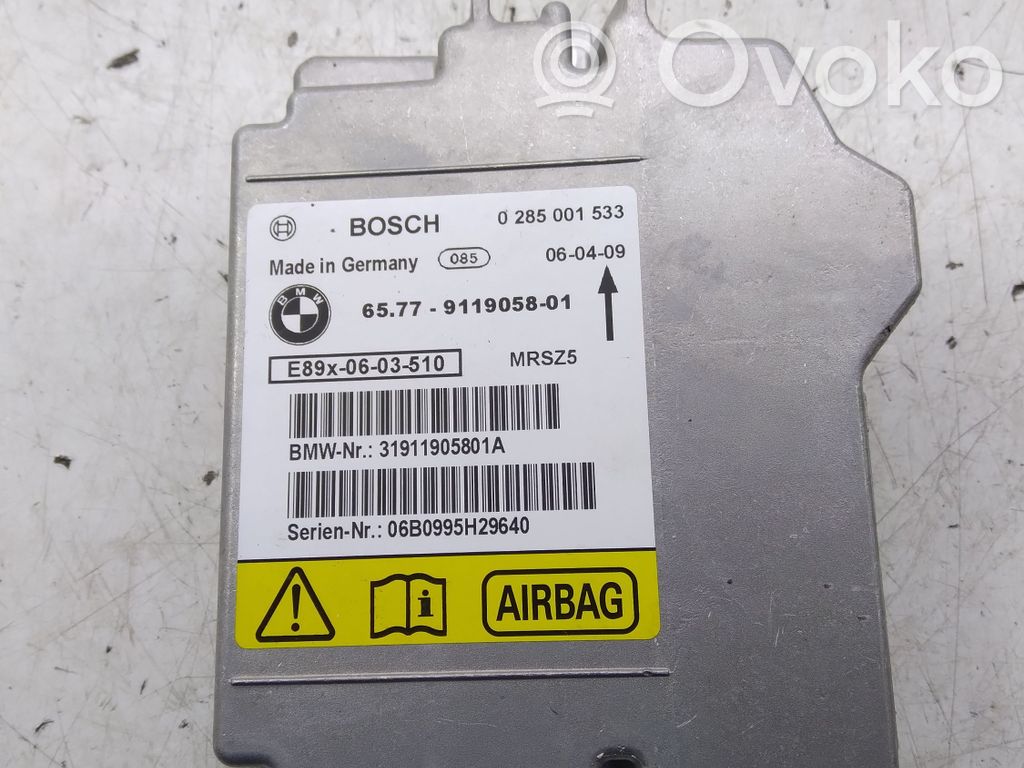 BMW 1 E81 E87 Airbag control unit/module 