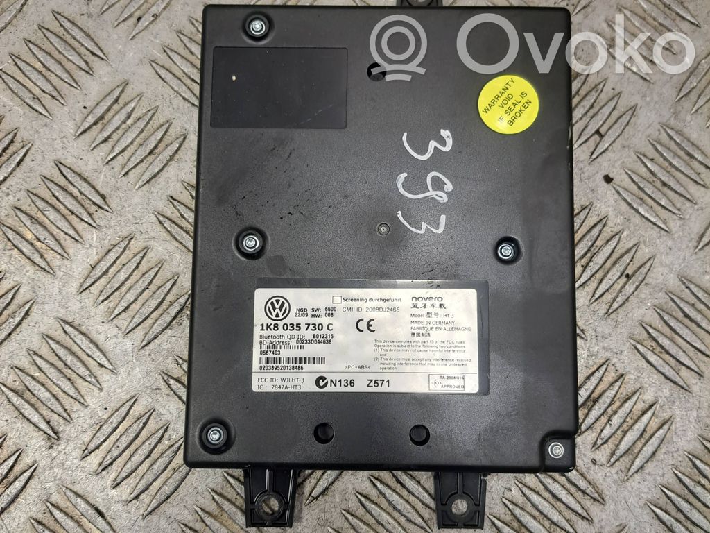 Volkswagen PASSAT B6 Bluetooth control unit module 